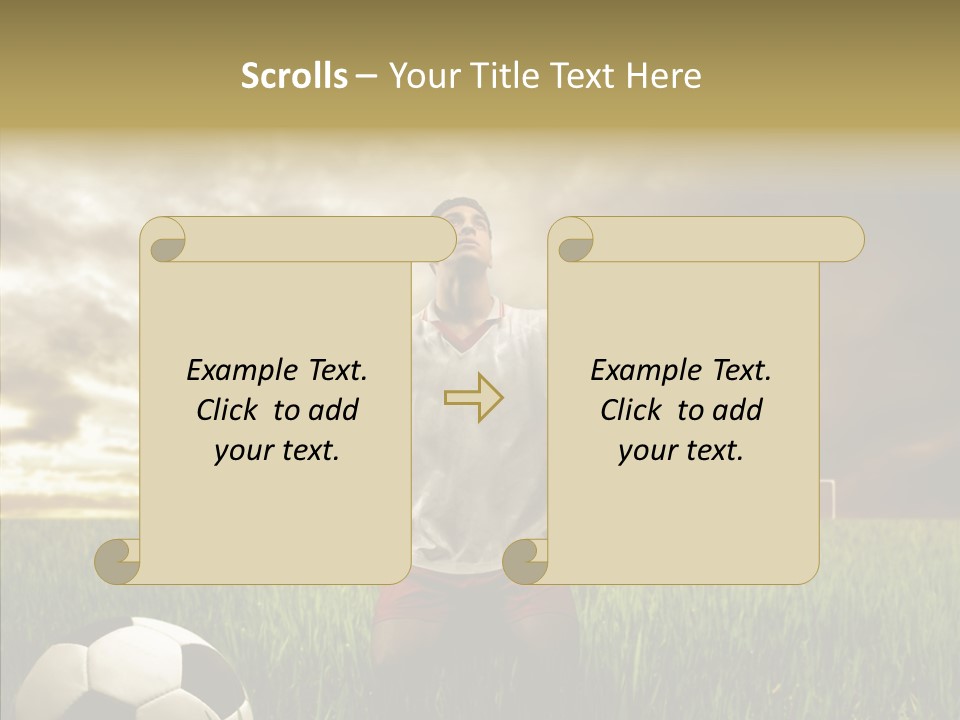 Win Goal Door PowerPoint Template
