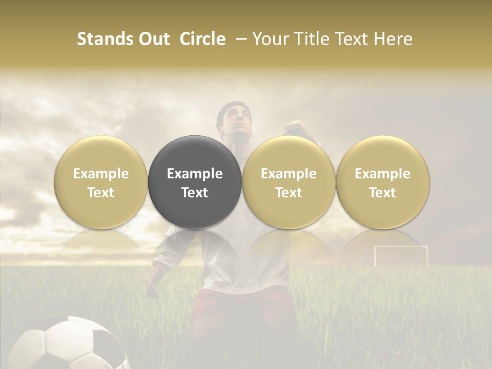 Win Goal Door PowerPoint Template