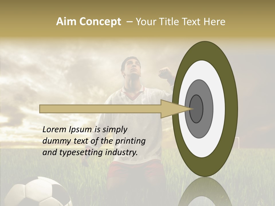 Win Goal Door PowerPoint Template