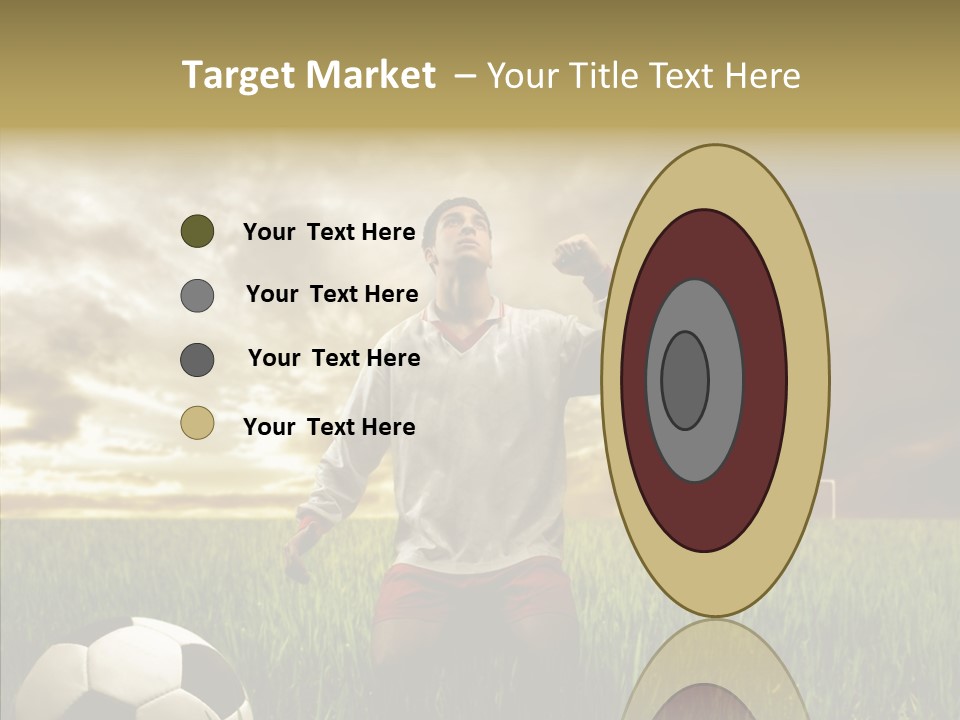 Win Goal Door PowerPoint Template