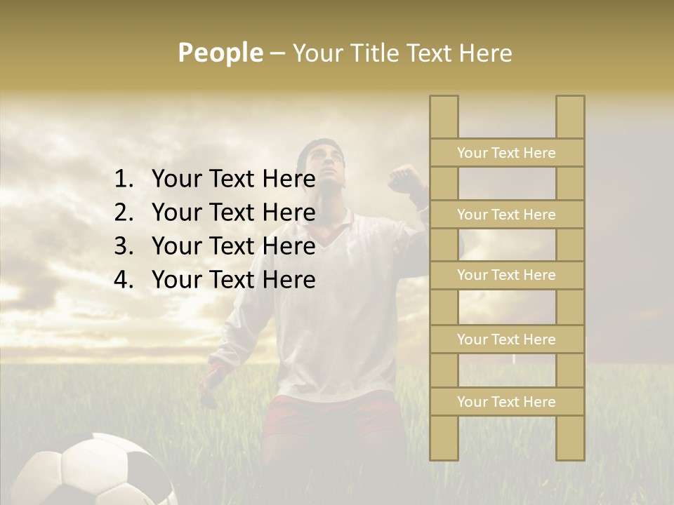Win Goal Door PowerPoint Template