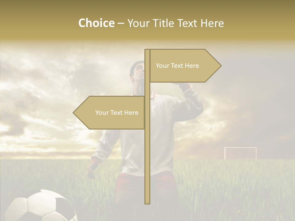 Win Goal Door PowerPoint Template