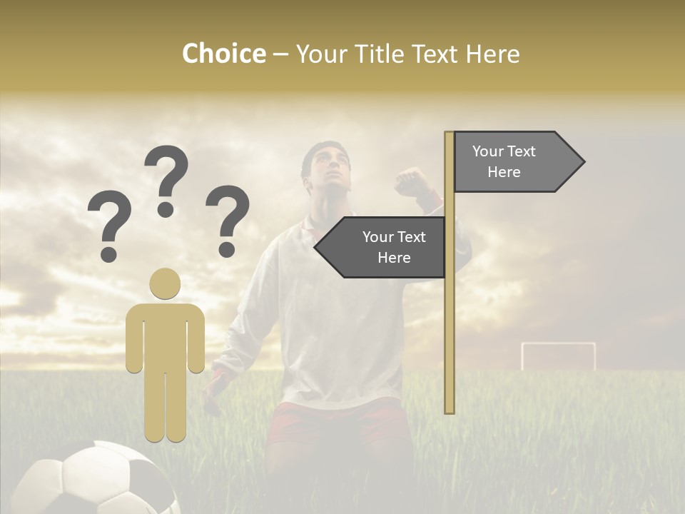 Win Goal Door PowerPoint Template