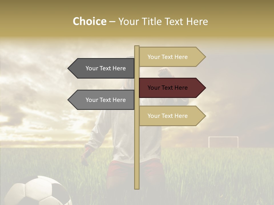 Win Goal Door PowerPoint Template
