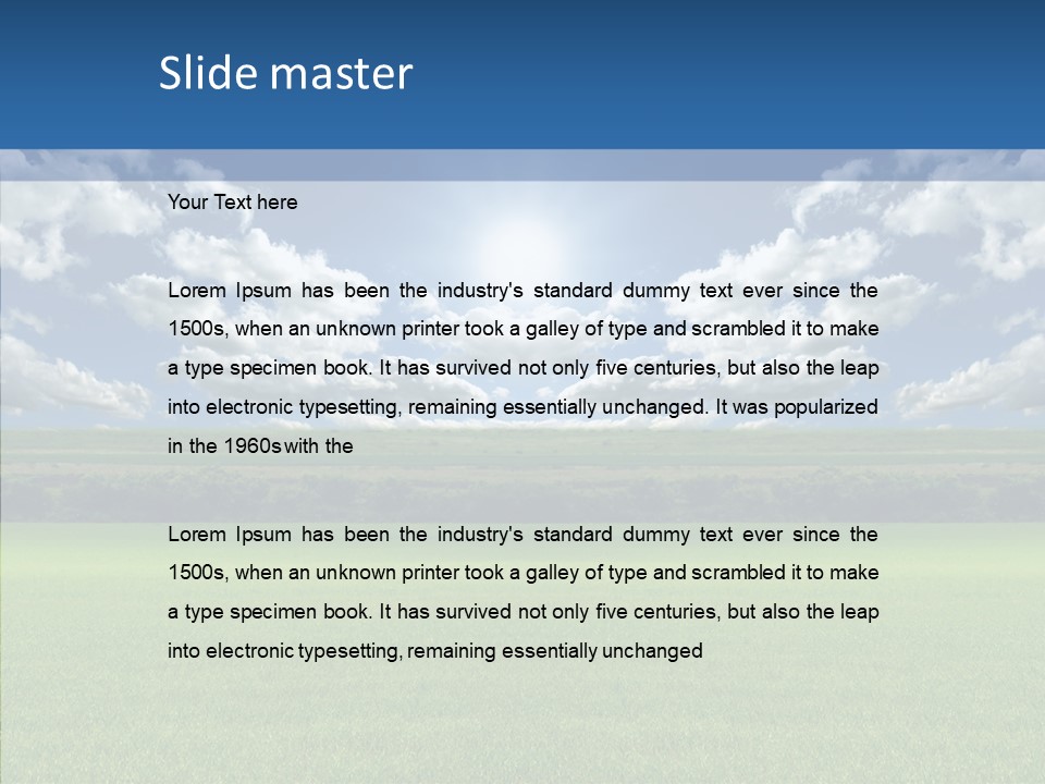 Wheat White Plant PowerPoint Template