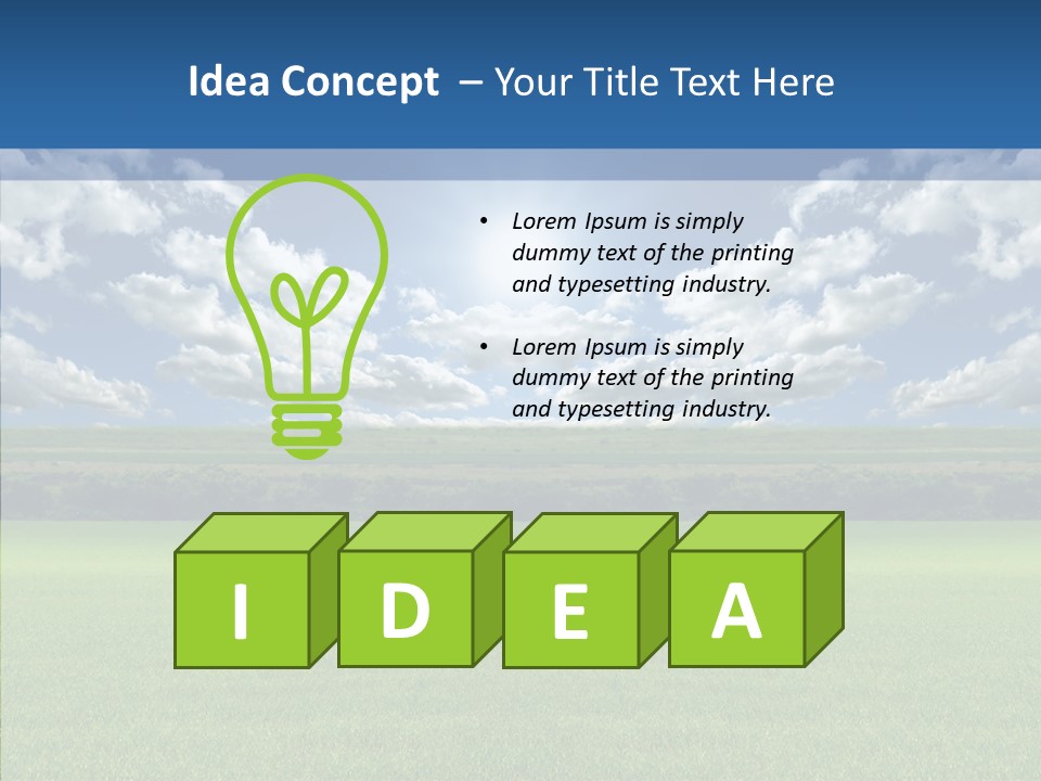 Wheat White Plant PowerPoint Template