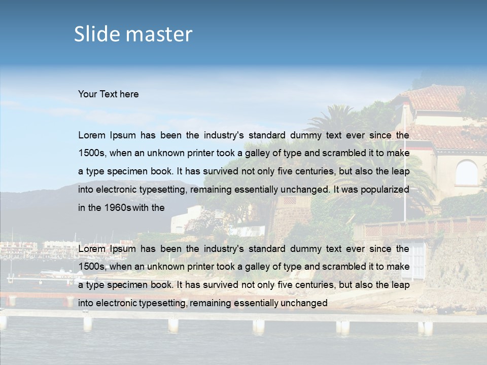 Travel Marina Summer PowerPoint Template