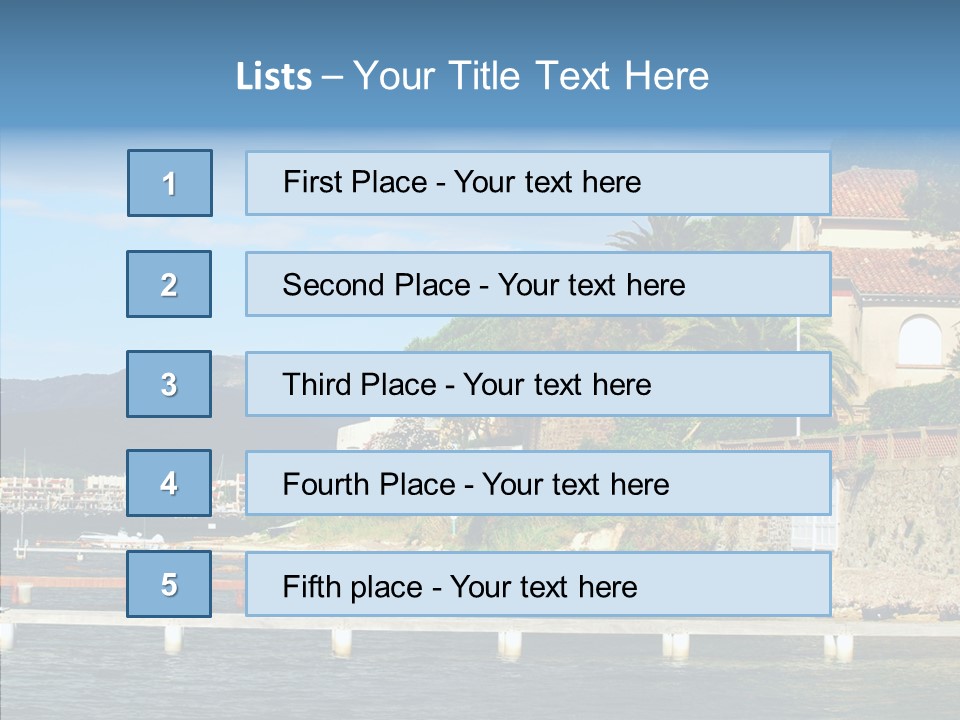 Travel Marina Summer PowerPoint Template