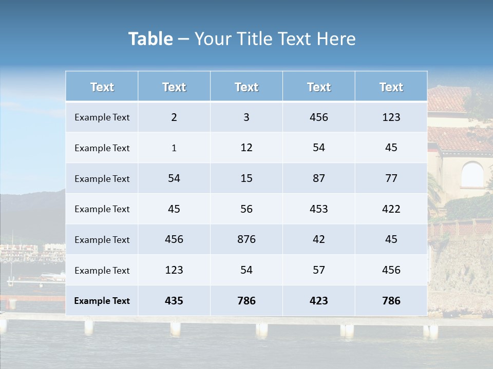 Travel Marina Summer PowerPoint Template