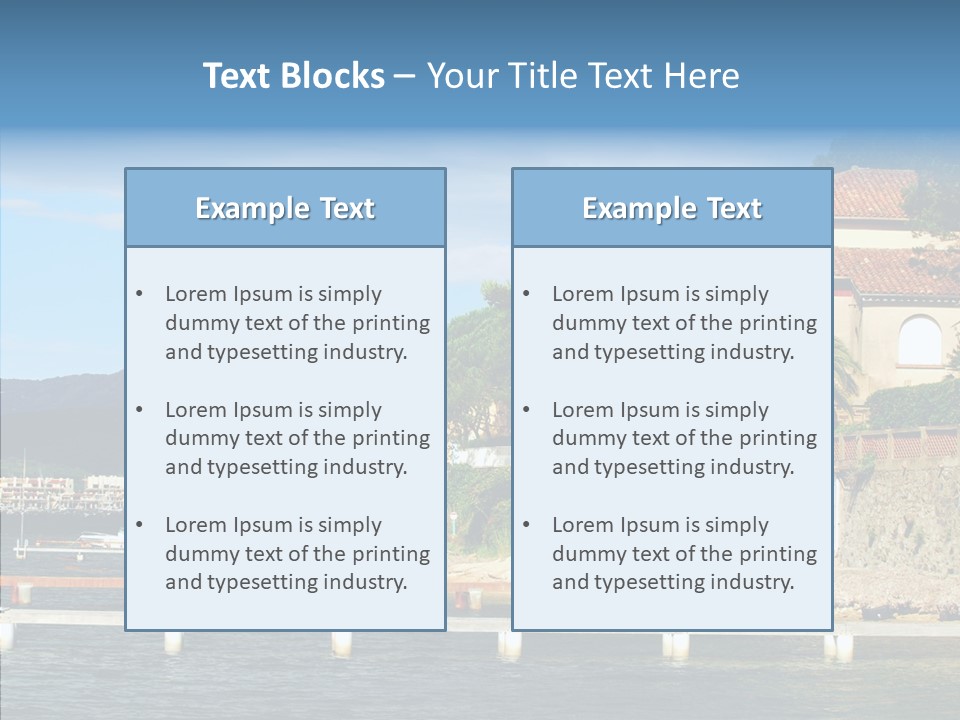 Travel Marina Summer PowerPoint Template