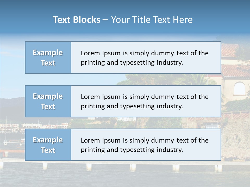 Travel Marina Summer PowerPoint Template