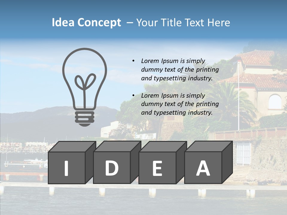 Travel Marina Summer PowerPoint Template