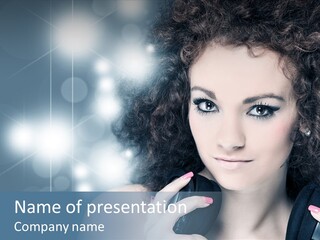 Space Attractive Party Entertainer PowerPoint Template