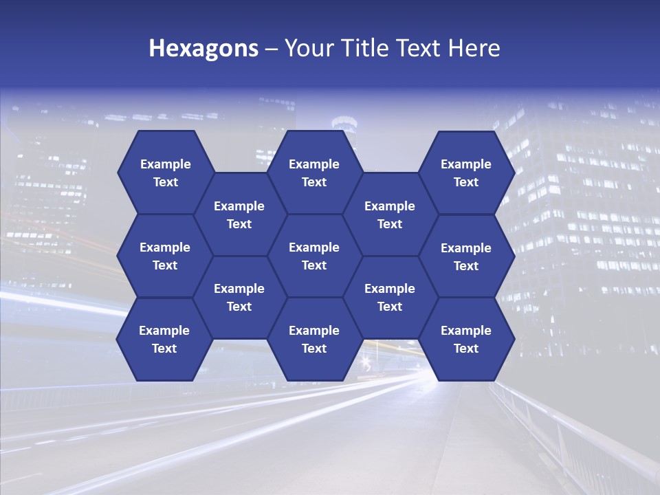 District Cityscape Road PowerPoint Template