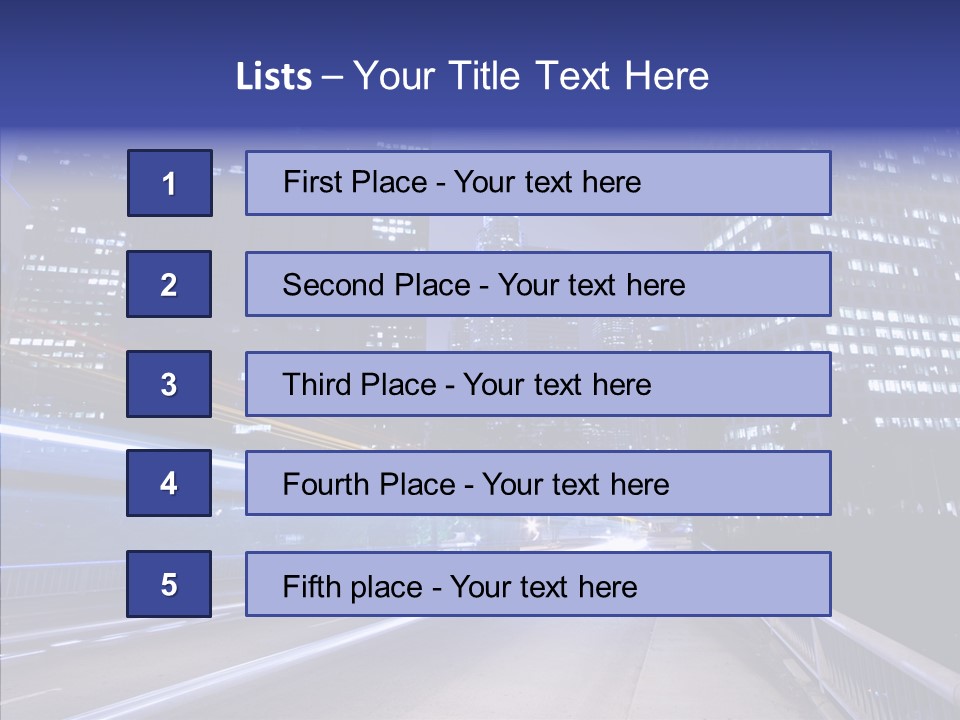 District Cityscape Road PowerPoint Template