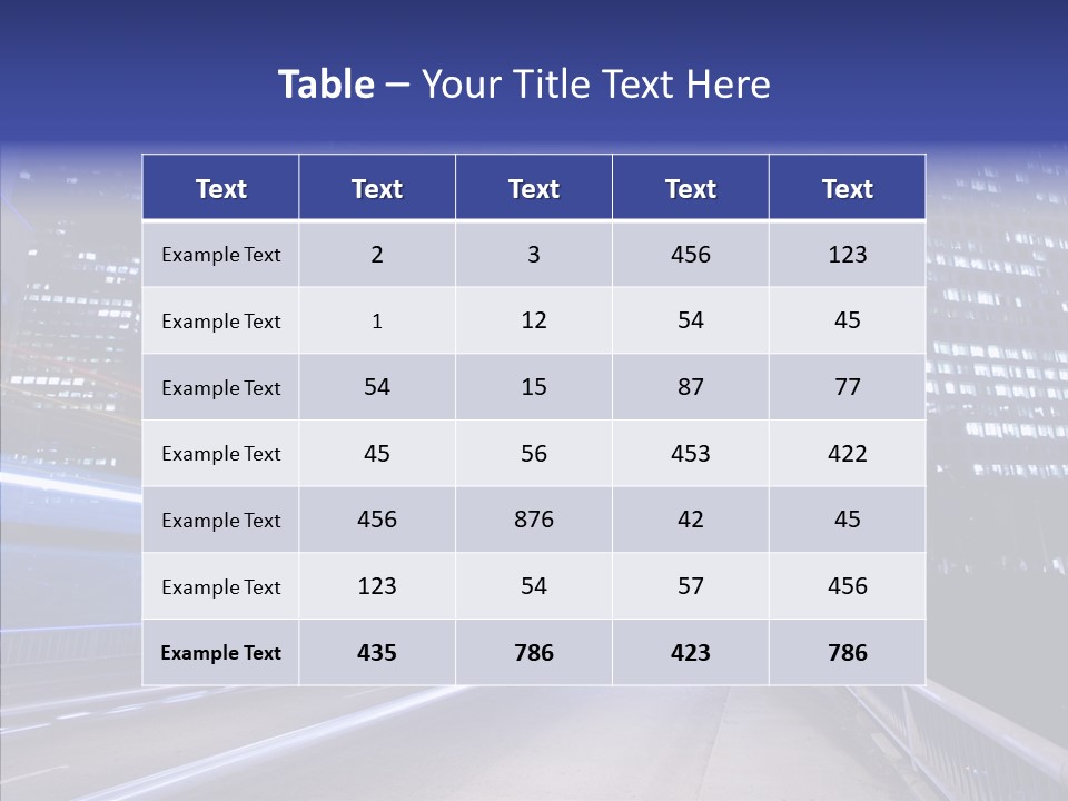 District Cityscape Road PowerPoint Template