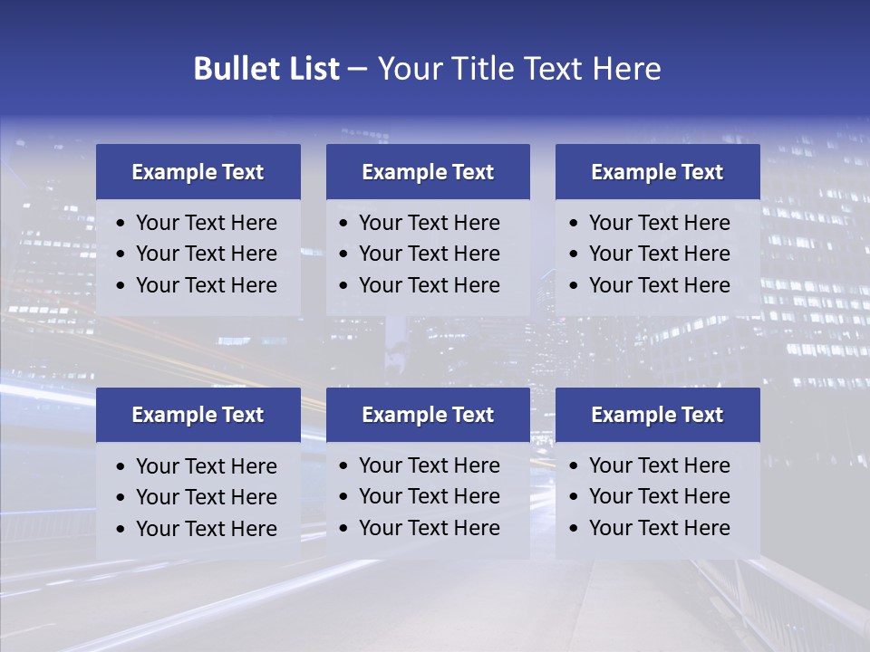 District Cityscape Road PowerPoint Template