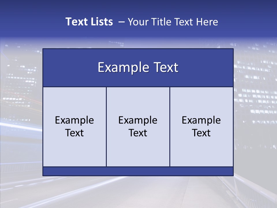 District Cityscape Road PowerPoint Template