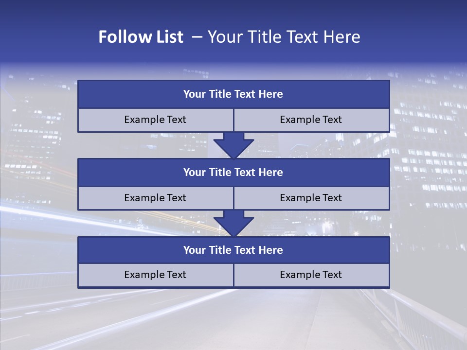 District Cityscape Road PowerPoint Template