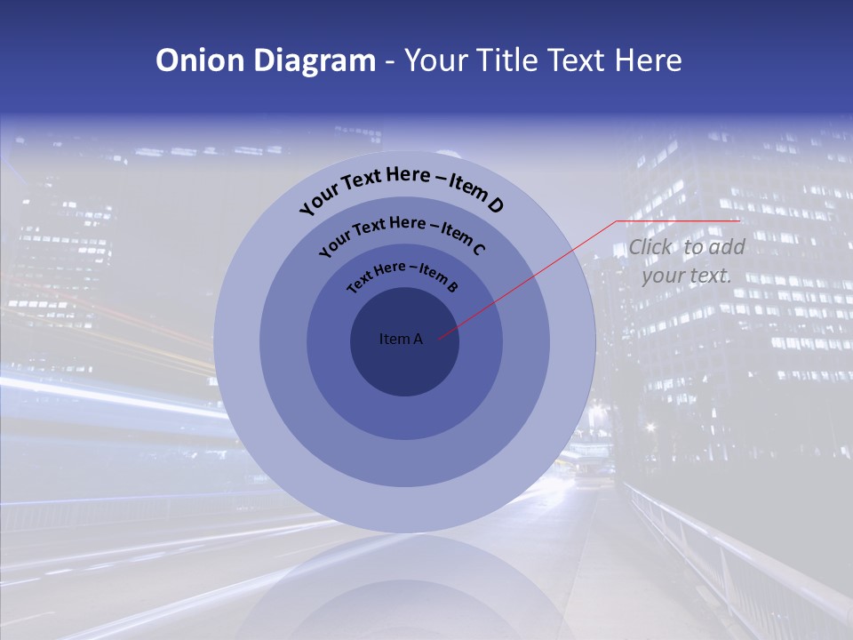 District Cityscape Road PowerPoint Template