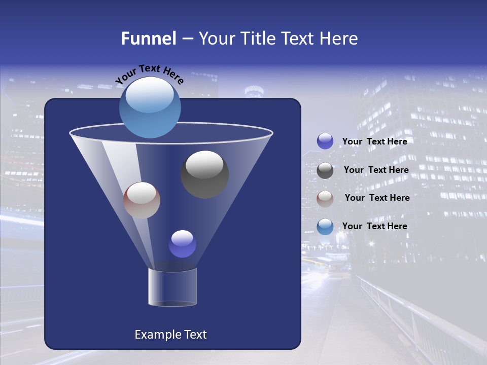 District Cityscape Road PowerPoint Template