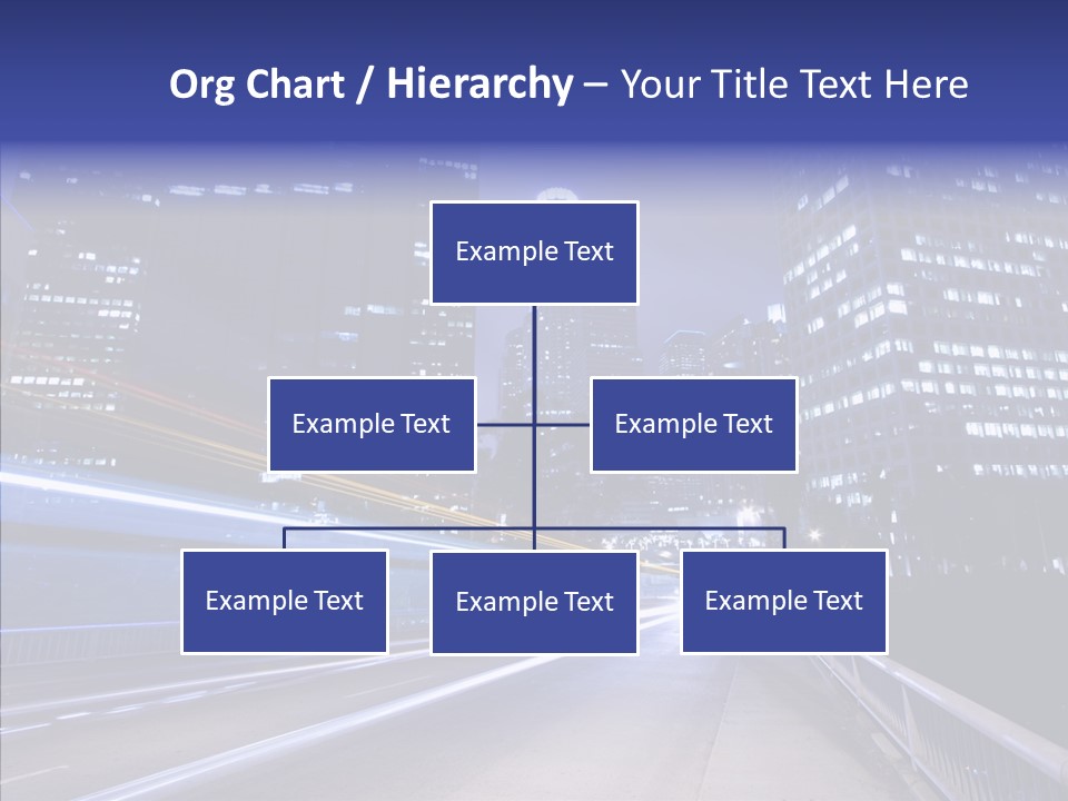 District Cityscape Road PowerPoint Template