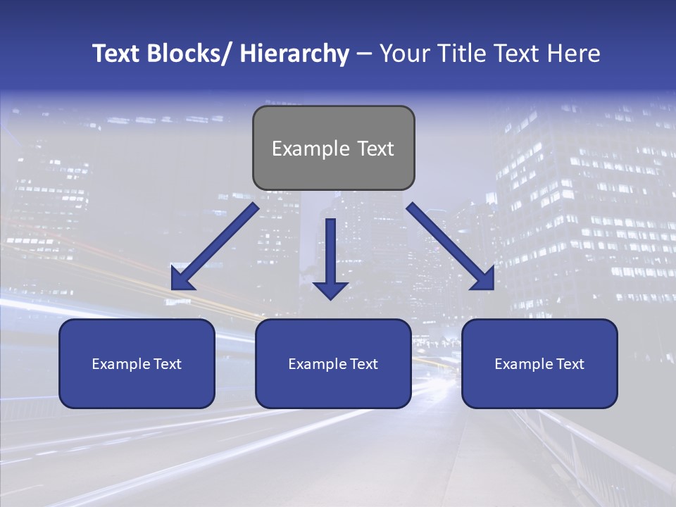District Cityscape Road PowerPoint Template