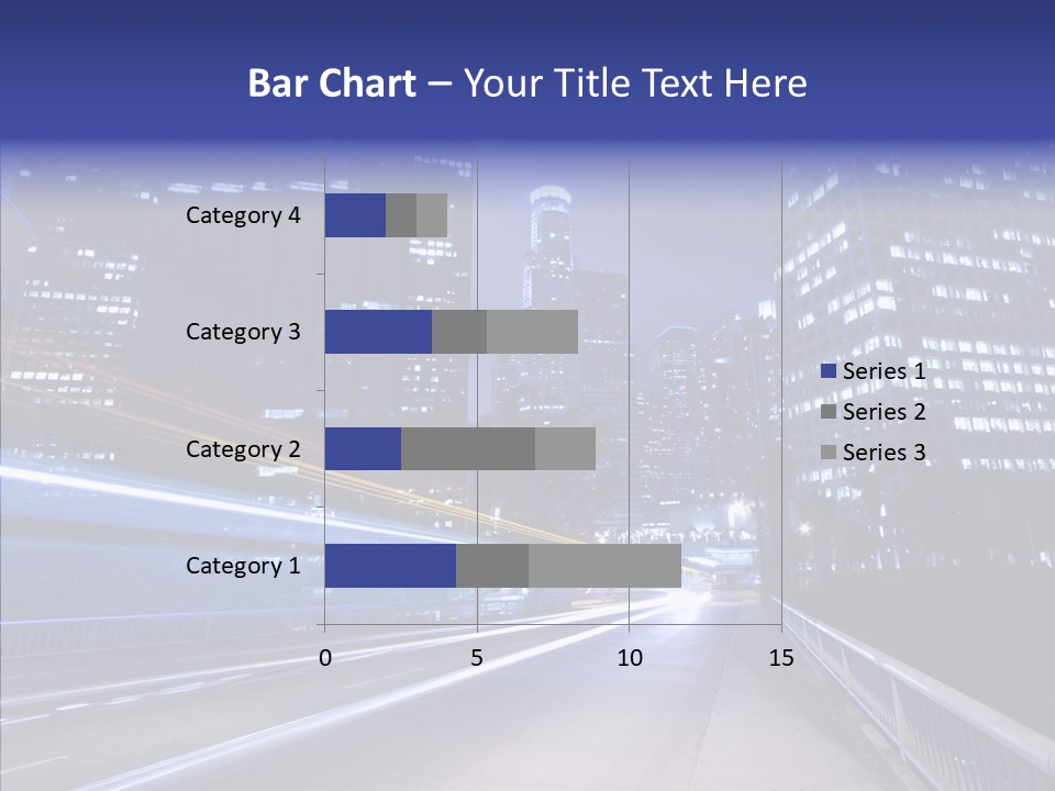 District Cityscape Road PowerPoint Template