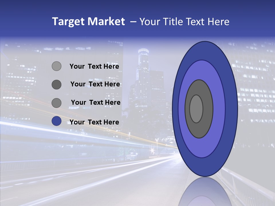 District Cityscape Road PowerPoint Template