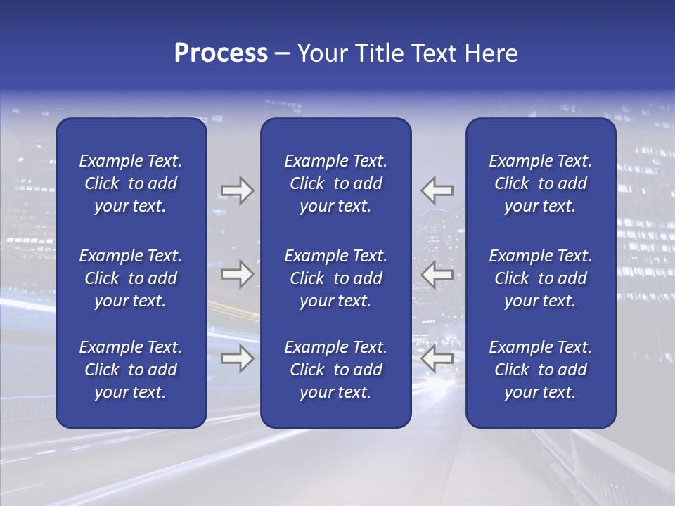 District Cityscape Road PowerPoint Template