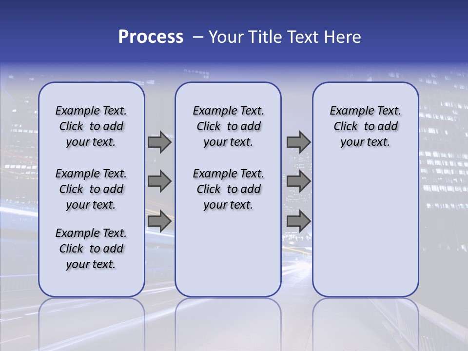 District Cityscape Road PowerPoint Template