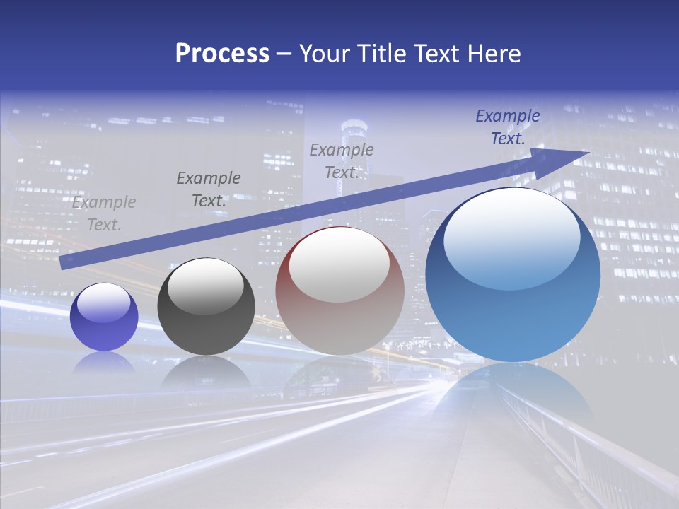 District Cityscape Road PowerPoint Template