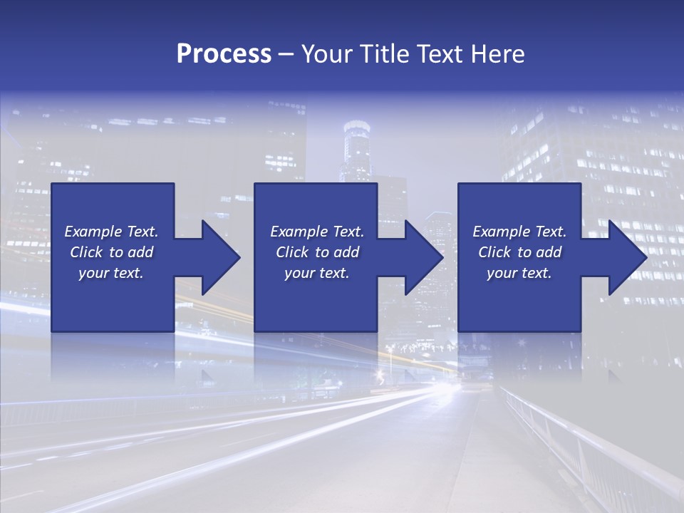 District Cityscape Road PowerPoint Template