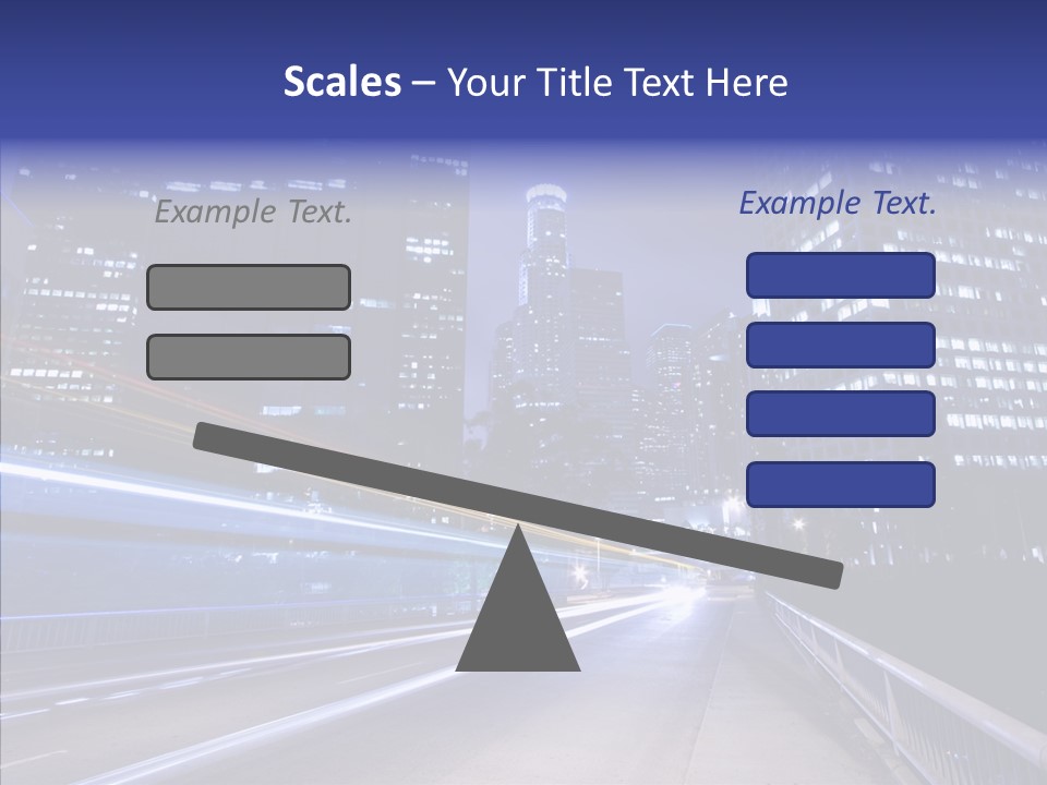 District Cityscape Road PowerPoint Template