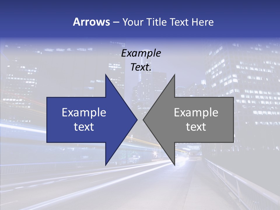 District Cityscape Road PowerPoint Template