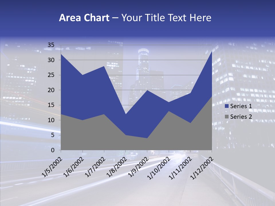 District Cityscape Road PowerPoint Template