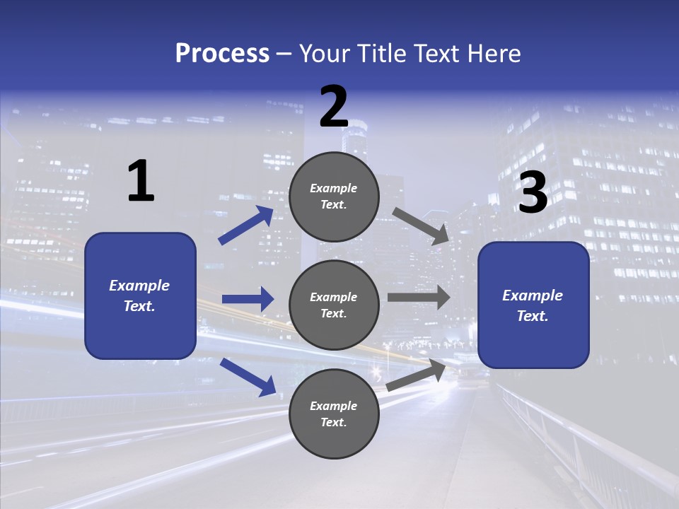 District Cityscape Road PowerPoint Template