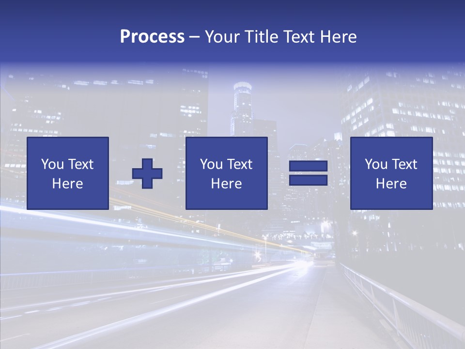 District Cityscape Road PowerPoint Template