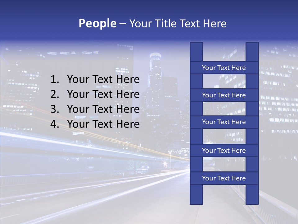 District Cityscape Road PowerPoint Template
