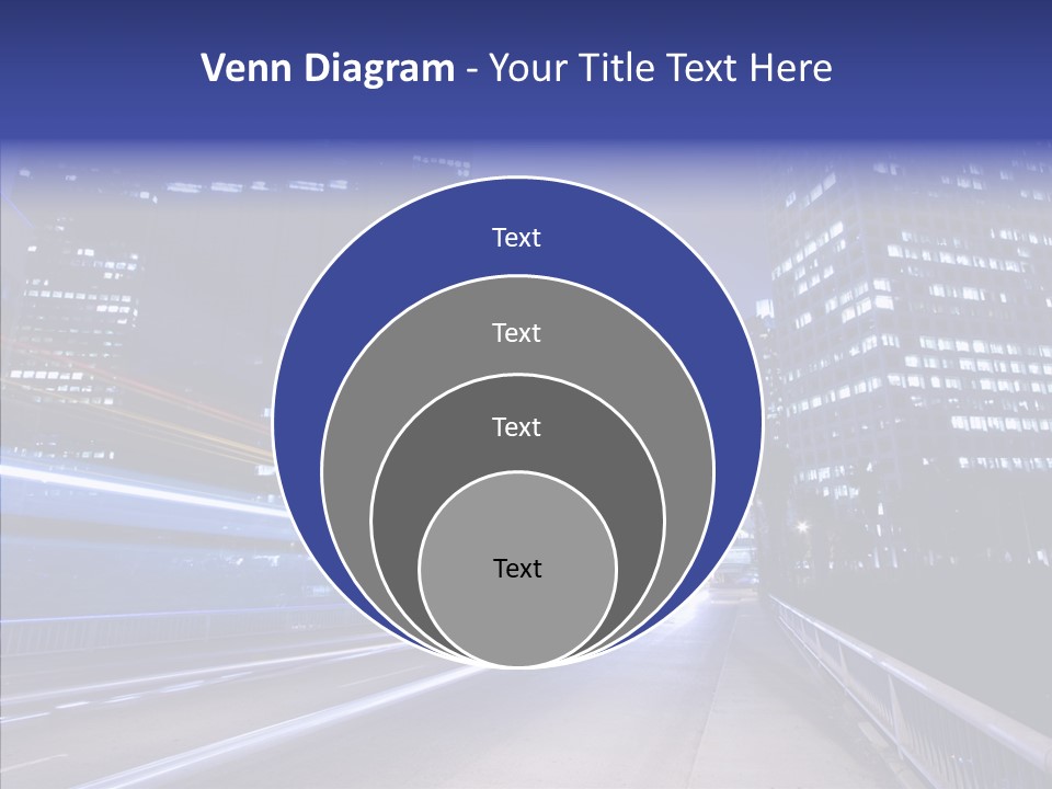District Cityscape Road PowerPoint Template