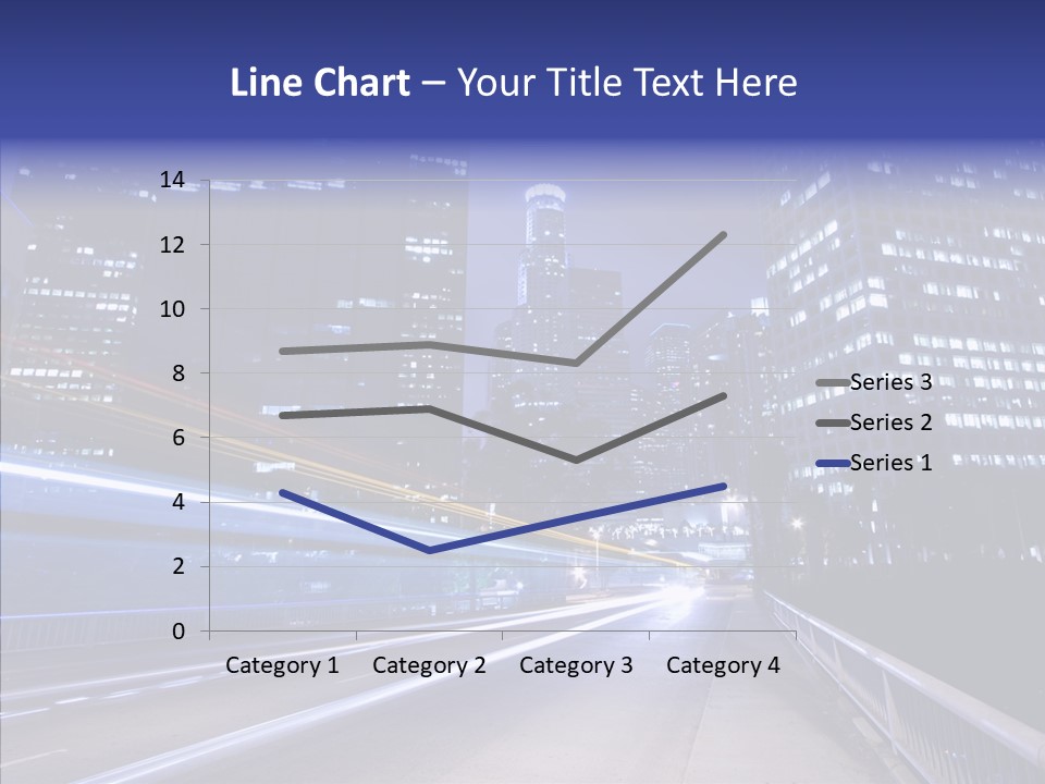 District Cityscape Road PowerPoint Template