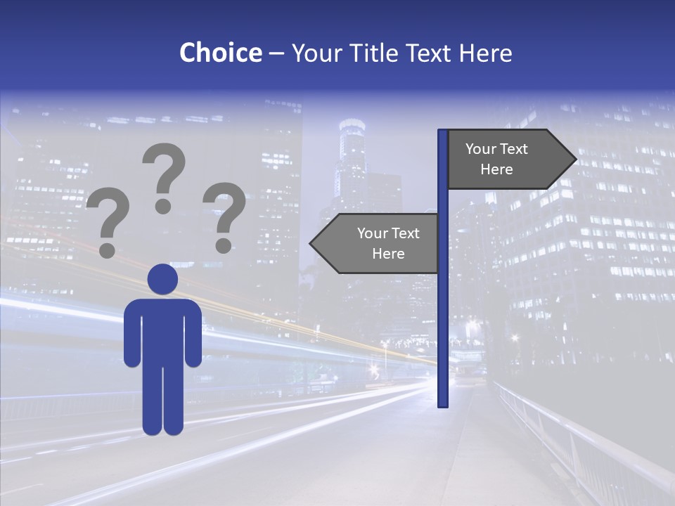 District Cityscape Road PowerPoint Template