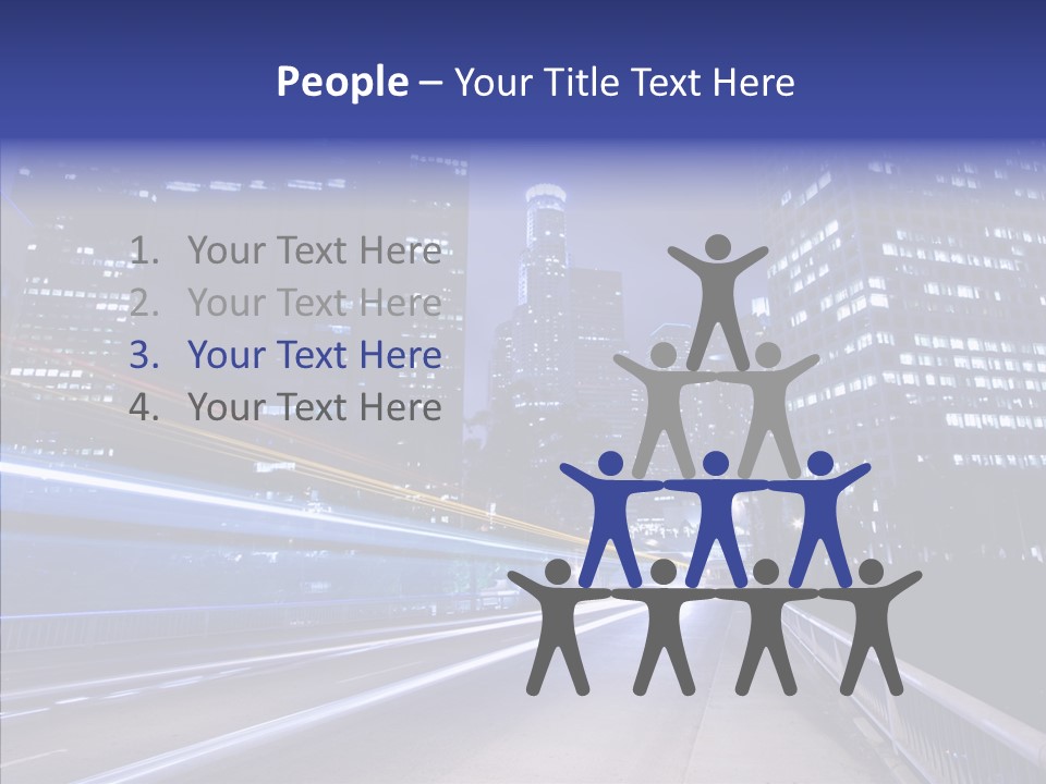 District Cityscape Road PowerPoint Template