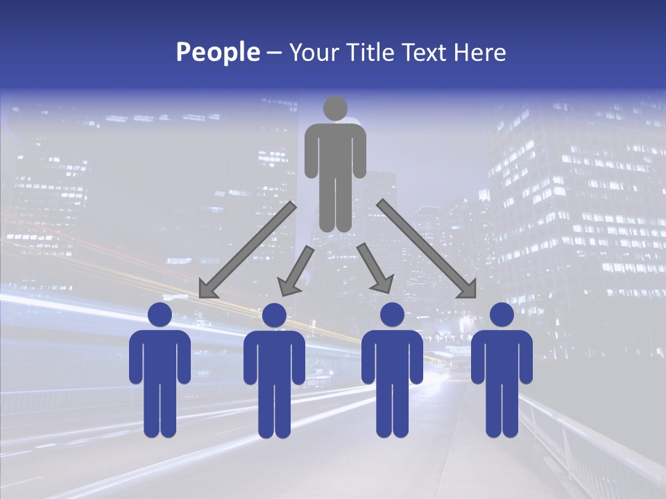 District Cityscape Road PowerPoint Template