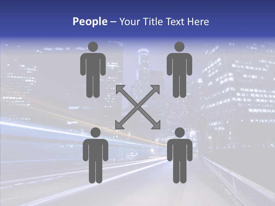 District Cityscape Road PowerPoint Template