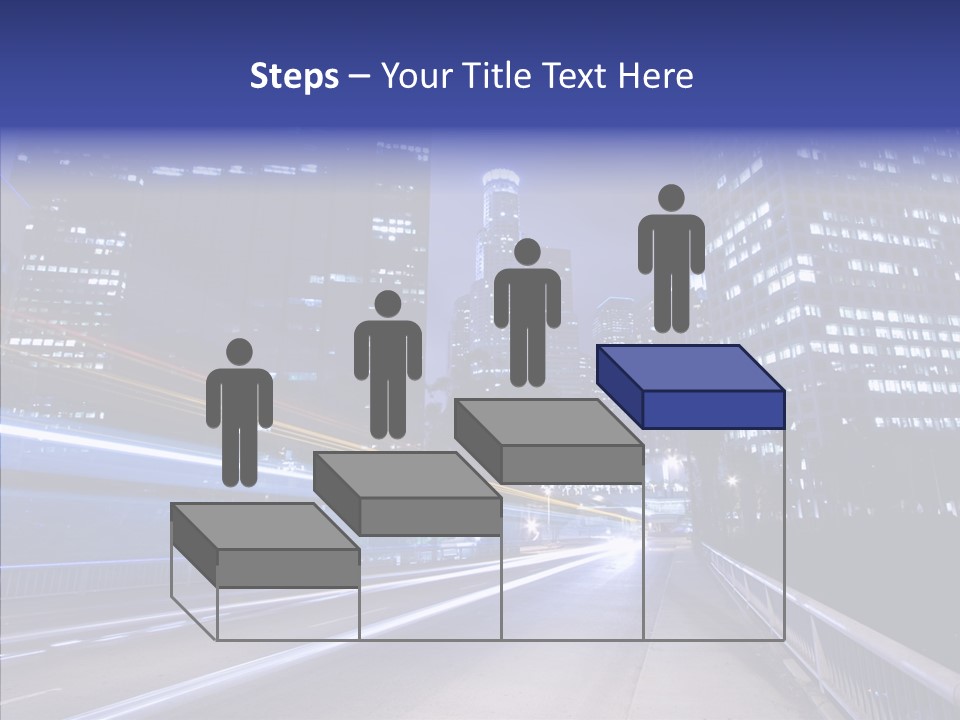 District Cityscape Road PowerPoint Template
