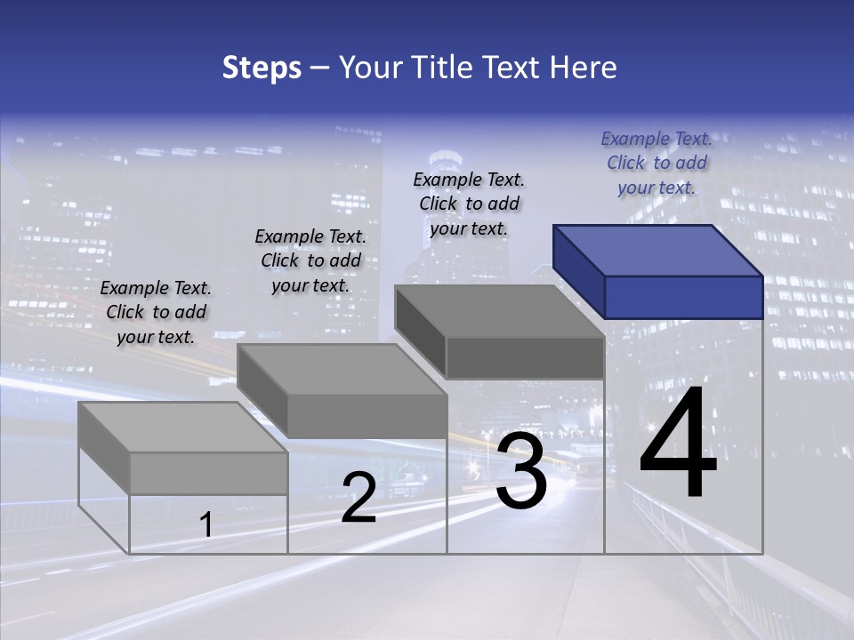 District Cityscape Road PowerPoint Template