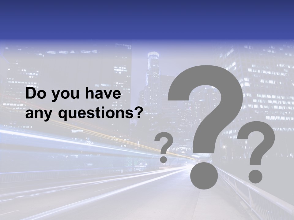 District Cityscape Road PowerPoint Template