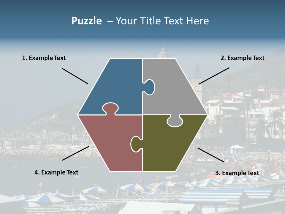 Monument Palm Green PowerPoint Template