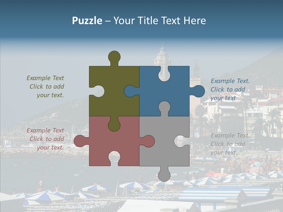 Monument Palm Green PowerPoint Template